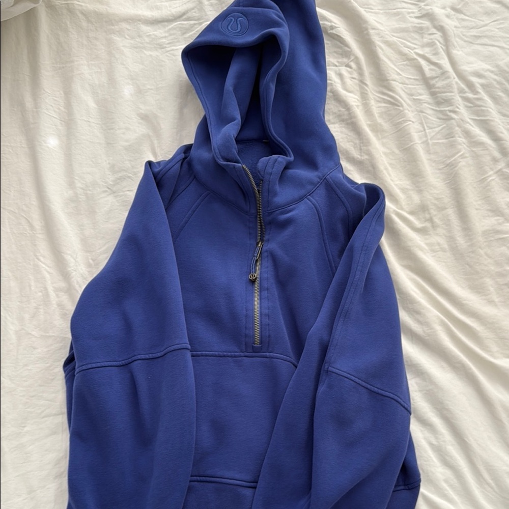 Lululemon Blue Zip Up Sweater with Hood